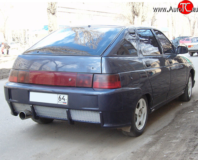 4 599 р. Задний бампер M-VRS V2 Лада 2112 хэтчбек (1999-2008) (Неокрашенный)  с доставкой в г. Калуга