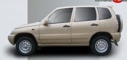 1 069 р. Пороги накладки KURAJ Chevrolet Niva 2123 дорестайлинг (2002-2008) (Глянец, Неокрашенные)  с доставкой в г. Калуга. Увеличить фотографию 2
