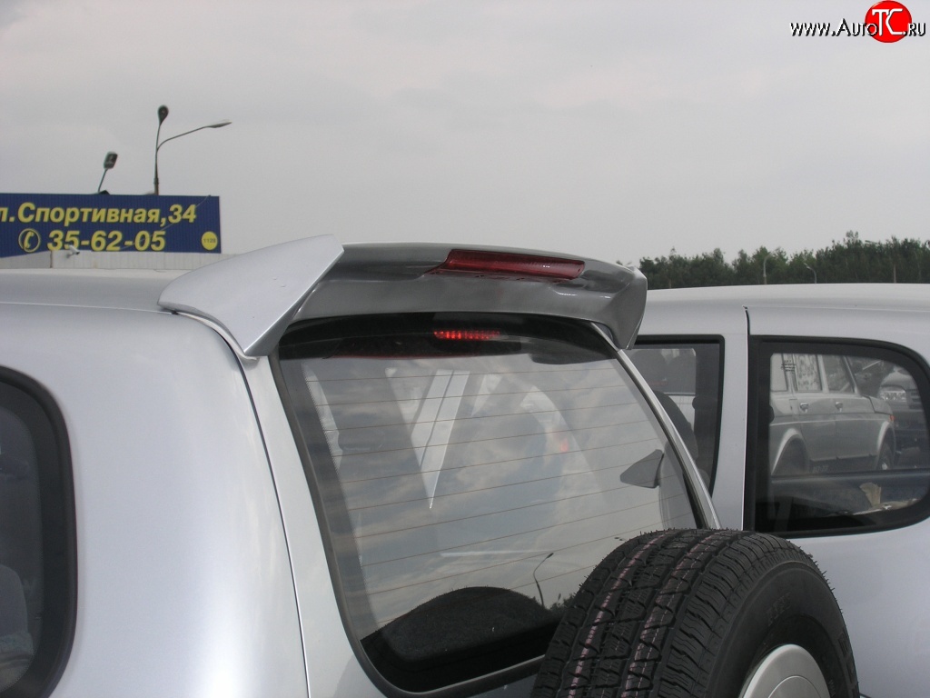 2 199 р. Спойлер 3H  Chevrolet Niva  2123 (2002-2020), Лада 2123 (Нива Шевроле) (2002-2021), Лада Нива Трэвел (2021-2024) (С красным стоп-сигналом, Неокрашенный)  с доставкой в г. Калуга
