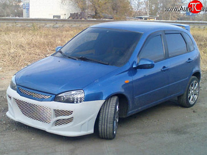 2 199 р. Передний бампер M-VRS Лада Калина 1118 седан (2004-2013) (Неокрашенный)  с доставкой в г. Калуга