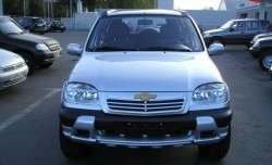 1 099 р. Накладка переднего бампера Трофи  Chevrolet Niva  2123 (2002-2008), Лада 2123 (Нива Шевроле) (2002-2008) (Неокрашенная)  с доставкой в г. Калуга. Увеличить фотографию 2