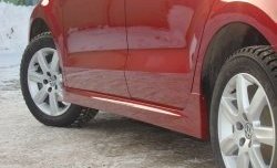 4 199 р. Пороги накладки Racing Volkswagen Polo 5 седан рестайлинг (2015-2020) (Неокрашенные)  с доставкой в г. Калуга. Увеличить фотографию 1
