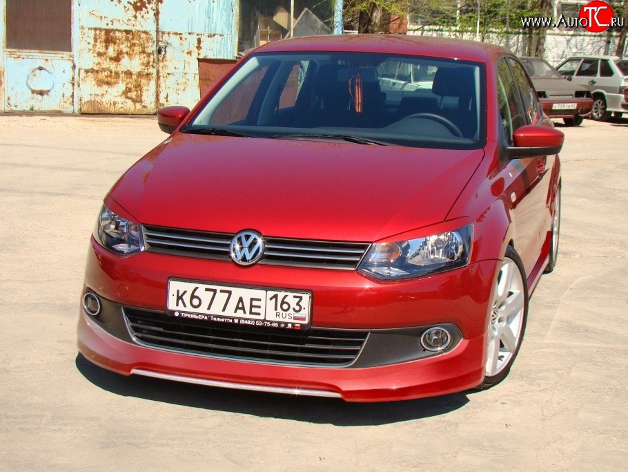 999 р. Реснички Racing  Volkswagen Polo  5 (2009-2015) (Неокрашенные)  с доставкой в г. Калуга