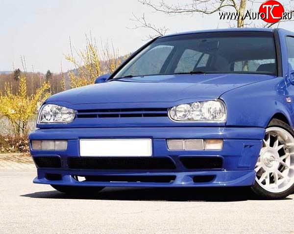 4 399 р. Накладка переднего бампера Fast V2 Volkswagen Golf 3 (1991-1998)  с доставкой в г. Калуга