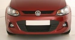 7 249 р. Передний бампер Sport Volkswagen Polo 5 седан дорестайлинг (2009-2015) (Неокрашенный)  с доставкой в г. Калуга. Увеличить фотографию 2