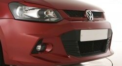 7 249 р. Передний бампер Sport Volkswagen Polo 5 седан дорестайлинг (2009-2015) (Неокрашенный)  с доставкой в г. Калуга. Увеличить фотографию 3