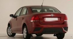 7 249 р. Задний бампер Sport Volkswagen Polo 5 седан дорестайлинг (2009-2015) (Неокрашенный)  с доставкой в г. Калуга. Увеличить фотографию 2