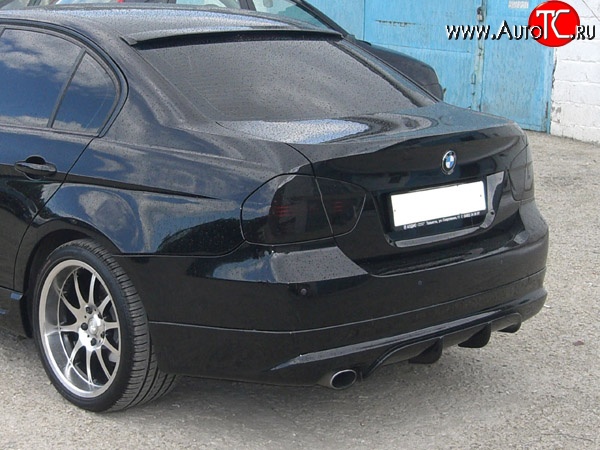 4 999 р. Накладка заднего бампера AC SHNITZER  BMW 3 серия  E90 (2004-2008) (Неокрашенный)  с доставкой в г. Калуга