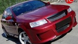 9 799 р. Передний бампер Rieger Chevrolet Lacetti седан (2002-2013) (Неокрашенный)  с доставкой в г. Калуга. Увеличить фотографию 1