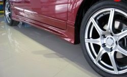 4 499 р. Пороги накладки Mugen Honda Civic 8 FD рестайлинг седан (2009-2011) (Неокрашенные)  с доставкой в г. Калуга. Увеличить фотографию 1