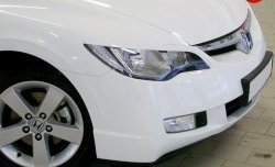 999 р. Реснички Mugen Honda Civic 8 FD рестайлинг седан (2009-2011) (Неокрашенные)  с доставкой в г. Калуга. Увеличить фотографию 2