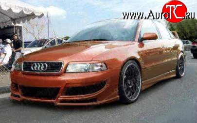 7 299 р. Передний бампер Carzone Audi A4 B5 8D2 седан 1-ый рестайлинг (1996-1998)  с доставкой в г. Калуга