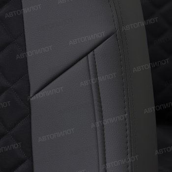 13 999 р. Чехлы на сиденья (экокожа/алькантара, 40/60) Автопилот Ромб  Audi A3 ( 8VS седан,  8VA хэтчбэк 5 дв.,  8V1) (2012-2020) (черный)  с доставкой в г. Калуга. Увеличить фотографию 7