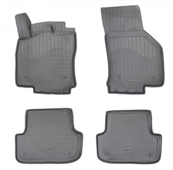 Комплект ковриков в салон Norplast Unidec Audi (Ауди) A3 (А3) ( 8VS седан,  8VA хэтчбэк 5 дв.) (2012-2020) 8VS седан, 8VA хэтчбэк 5 дв. дорестайлинг, дорестайлинг, рестайлин, рестайлинг