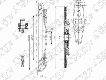 Комплект сцепления SAT Skoda Fabia Mk3 хэтчбэк дорестайлинг (2014-2018)