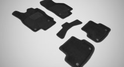 4 999 р. Износостойкие коврики в салон SeiNtex Premium 3D 4 шт. (ворсовые, черные)  Audi A3 ( 8VS седан,  8VA хэтчбэк 5 дв.,  8V1) (2012-2020)  с доставкой в г. Калуга. Увеличить фотографию 1