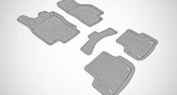 Износостойкие коврики в салон SeiNtex Premium 3D 4 шт. (ворсовые, серые) Audi A3 8VA хэтчбэк 5 дв. рестайлинг (2016-2020)