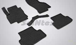 Износостойкие коврики в салон с рисунком Сетка SeiNtex Premium 4 шт. (резина) Audi A3 8VA хэтчбэк 5 дв. рестайлинг (2016-2020)