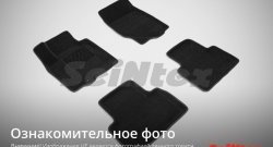 4 999 р. Износостойкие коврики в салон SeiNtex Premium 3D 4 шт. (ворсовые, черные) Audi A4 B8 дорестайлинг, седан (2007-2011)  с доставкой в г. Калуга. Увеличить фотографию 1