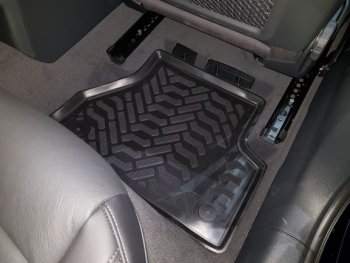 1 899 р. Комплект ковриков в салон Aileron 3D (с подпятником) Audi A4 B9 дорестайлинг,седан (2016-2020)  с доставкой в г. Калуга. Увеличить фотографию 1