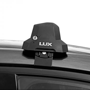 13 498 р. Багажник в сборе в обхват дверного проема LUX CITY  Audi A4  B9 (2016-2020) (черные дуги, длина 105 см)  с доставкой в г. Калуга. Увеличить фотографию 2
