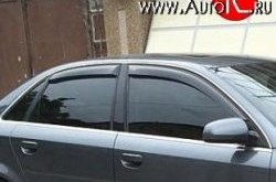 999 р. Комплект дефлекторов окон (ветровиков) 4 шт. Avant Russtal Audi A4 B6 седан (2000-2006)  с доставкой в г. Калуга. Увеличить фотографию 1