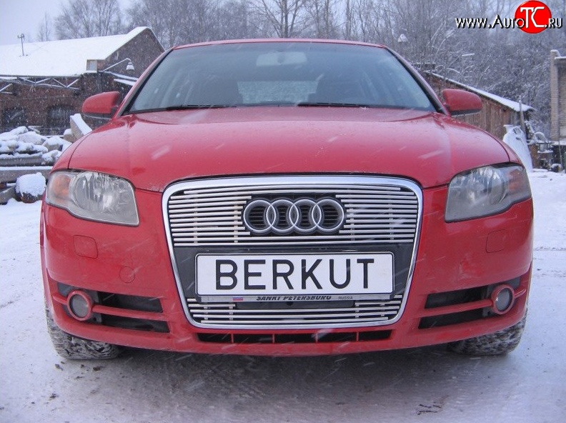 5 299 р. Декоративная вставка решетки радиатора Berkut Audi A4 B7 седан (2004-2008)  с доставкой в г. Калуга