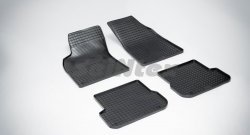 Износостойкие коврики в салон с рисунком Сетка SeiNtex Premium 4 шт. (резина) Audi (Ауди) A4 (А4)  B7 (2004-2008) B7 седан