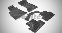 Износостойкие коврики в салон с рисунком Сетка SeiNtex Premium 4 шт. (резина) Audi A5 8T дорестайлинг, лифтбэк (2007-2011)