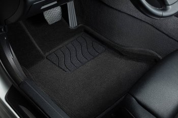 Коврики в салон SEINTEX 3D ВОРС (комплект) Audi A6 (C8) универсал дорестайлинг (2018-2024)  (Цвет: черный)
