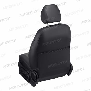 13 449 р. Чехлы сидений (экокожа/алькантара, 40/60) Автопилот  Audi A6  C5 (1997-2004) (черный/серый)  с доставкой в г. Калуга. Увеличить фотографию 2