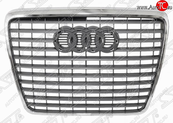 5 299 р. Решетка радиатора SAT (хром)  Audi A6  C6 (2008-2010)  с доставкой в г. Калуга