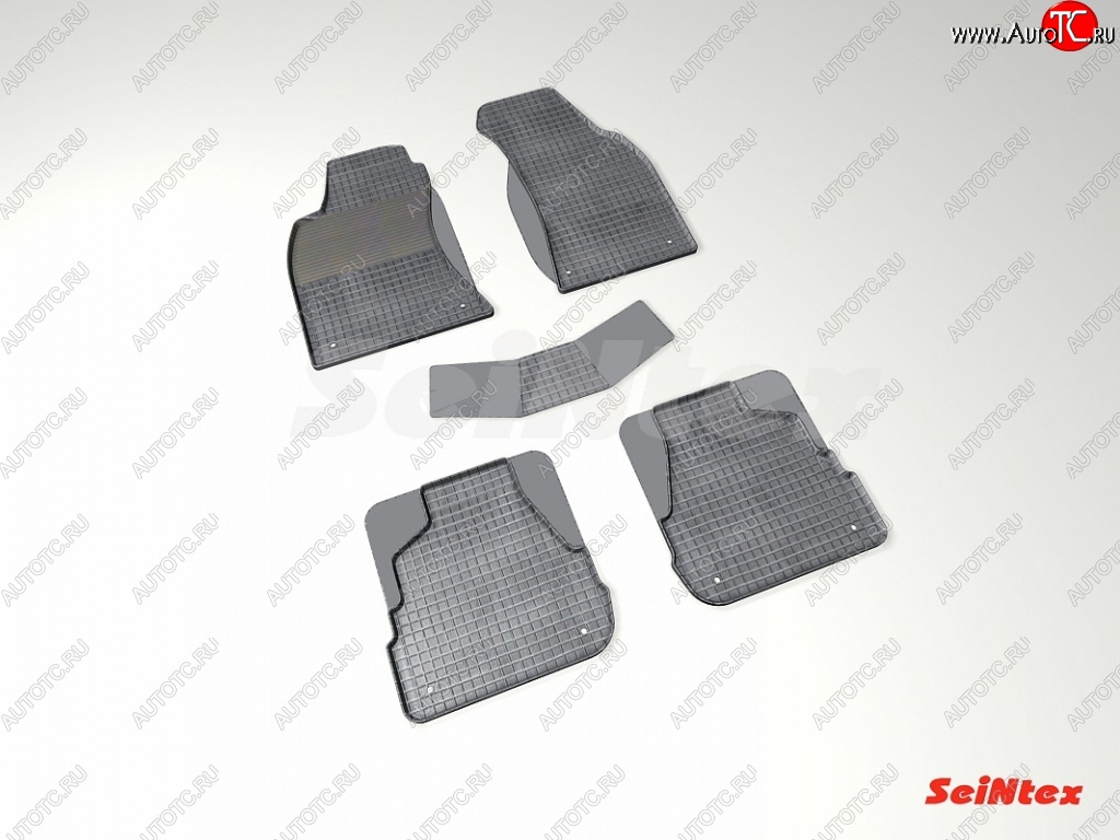 4 999 р. Износостойкие коврики в салон с рисунком Сетка SeiNtex Premium 4 шт. (резина)  Audi A6  C5 (1997-2001)  с доставкой в г. Калуга