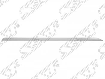 659 р. Левый молдинг на передний бампер SAT (хром) Audi A6 C6 рестайлинг, универсал (2008-2010)  с доставкой в г. Калуга. Увеличить фотографию 1