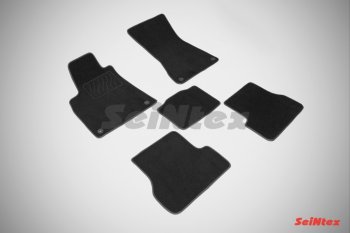 Комплект ворсовых ковриков в салон LUX Seintex Audi A6 C7 рестайлинг, седан (2014-2018)