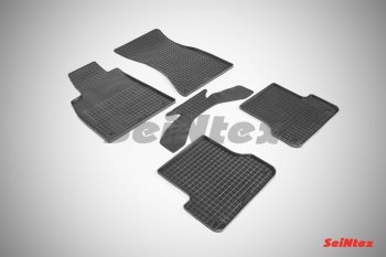 Износостойкие резиновые коврики в салон Сетка Seintex Audi (Ауди) A7 (А7)  4G (2010-2014) 4G лифтбэк дорестайлинг