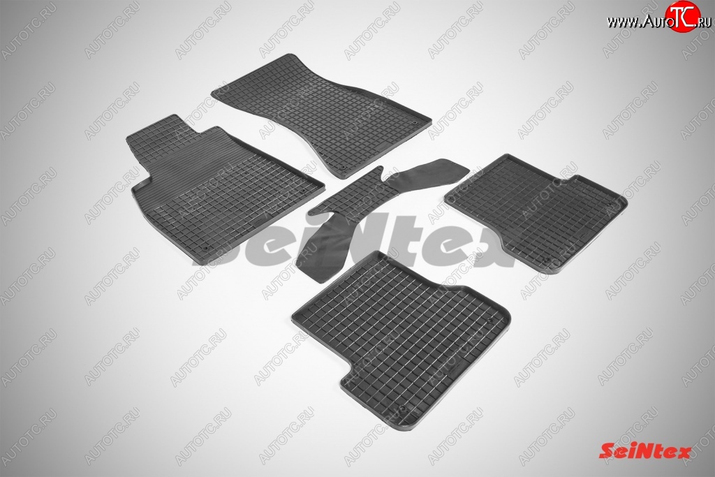 4 999 р. Износостойкие резиновые коврики в салон Сетка Seintex  Audi A7  4G (2010-2014)  с доставкой в г. Калуга