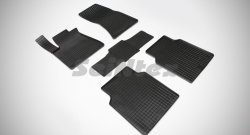 Износостойкие коврики в салон с рисунком Сетка 4D SeiNtex Premium 4 шт. (резина) Audi (Ауди) A8 (А8)  D4 (2009-2013) D4 дорестайлинг, седан