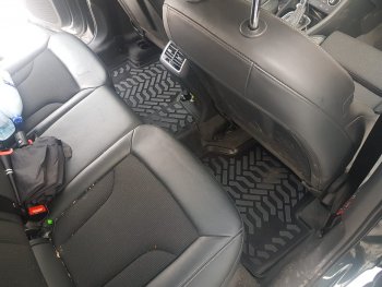 1 799 р. Комплект ковриков в салон Aileron 3D (с подпятником)  Audi Q3  8U (2014-2018)  с доставкой в г. Калуга. Увеличить фотографию 6