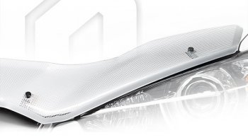 2 499 р. Дефлектор капота CA-Plastiс  Audi Q3  8U (2011-2018) (Шелкография серебро)  с доставкой в г. Калуга. Увеличить фотографию 1