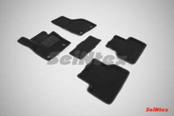 4 999 р. Комплект 3D ковриков в салон Seintex  Audi Q3  8U (2011-2015) (Чёрный)  с доставкой в г. Калуга. Увеличить фотографию 1