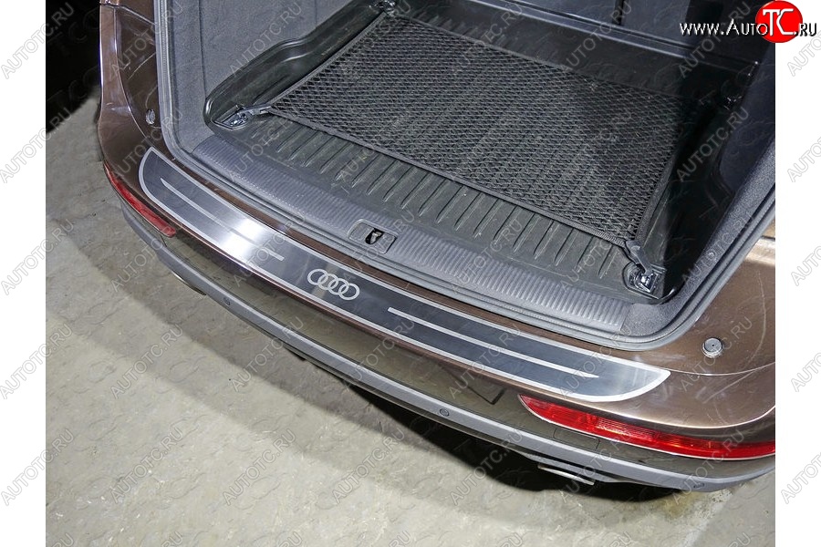 6 999 р. Защитная накладка на задний бампер ТСС  Audi Q5  8R (2008-2017)  с доставкой в г. Калуга