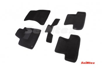 Комплект 3D ковриков в салон Seintex Audi Q5 8R дорестайлинг (2008-2012)  (Серый)