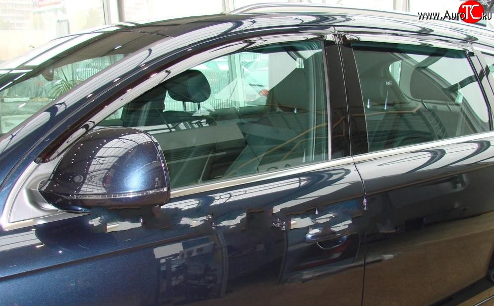 999 р. Комплект дефлекторов окон (ветровиков) 4 шт. Russtal Audi Q7 4L дорестайлинг (2005-2009)  с доставкой в г. Калуга