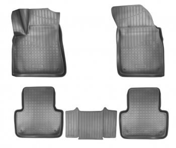 Комплект ковриков в салон Norplast Unidec Audi (Ауди) Q7 (Ку7)  4M (2015-2024) 4M дорестайлинг, рестайлинг