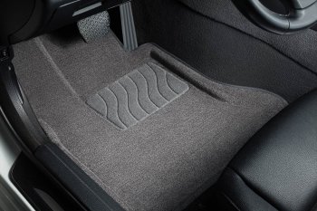4 299 р. Текстильные коврики в салон SEINTEX 3D серые  Audi Q7  4M (2015-2024)  с доставкой в г. Калуга. Увеличить фотографию 3