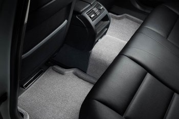4 299 р. Текстильные коврики в салон SEINTEX 3D серые  Audi Q7  4M (2015-2024)  с доставкой в г. Калуга. Увеличить фотографию 4