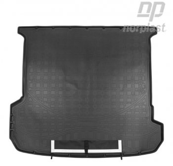 Коврик багажника Norplast (5 мест) Audi Q7 4M дорестайлинг (2015-2020)  (Черный, с погрузочным ковриком (фартуком))
