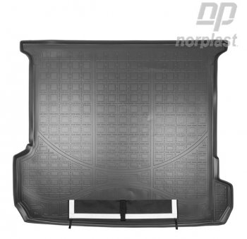 3 299 р. Коврик багажника Norplast (7 мест, сложенный 3 ряд)  Audi Q7  4M (2015-2024) (Черный, с погрузочным ковриком (фартуком))  с доставкой в г. Калуга. Увеличить фотографию 1