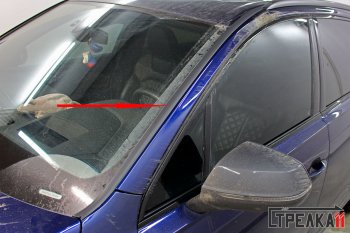 1 849 р. Водостоки лобового стекла Стрелка 11  Audi Q7  4M (2015-2024)  с доставкой в г. Калуга. Увеличить фотографию 3